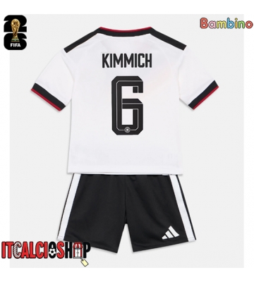 Germania Joshua Kimmich #6 Prima Maglia Bambino Mondiali 2026 Manica Corta (+ Pantaloni corti)